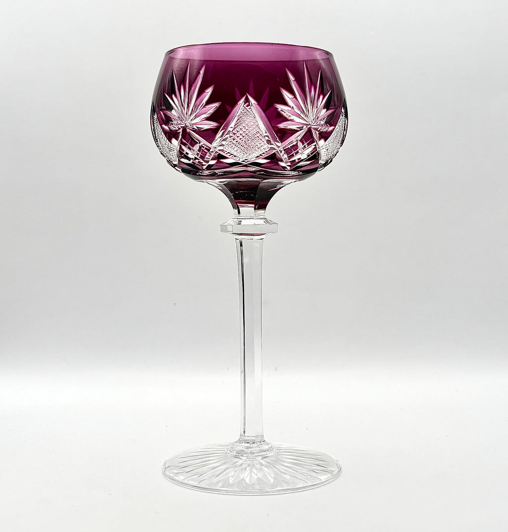 Val Saint Lambert Crystal Wine Glasses – Berncastel Harlequin