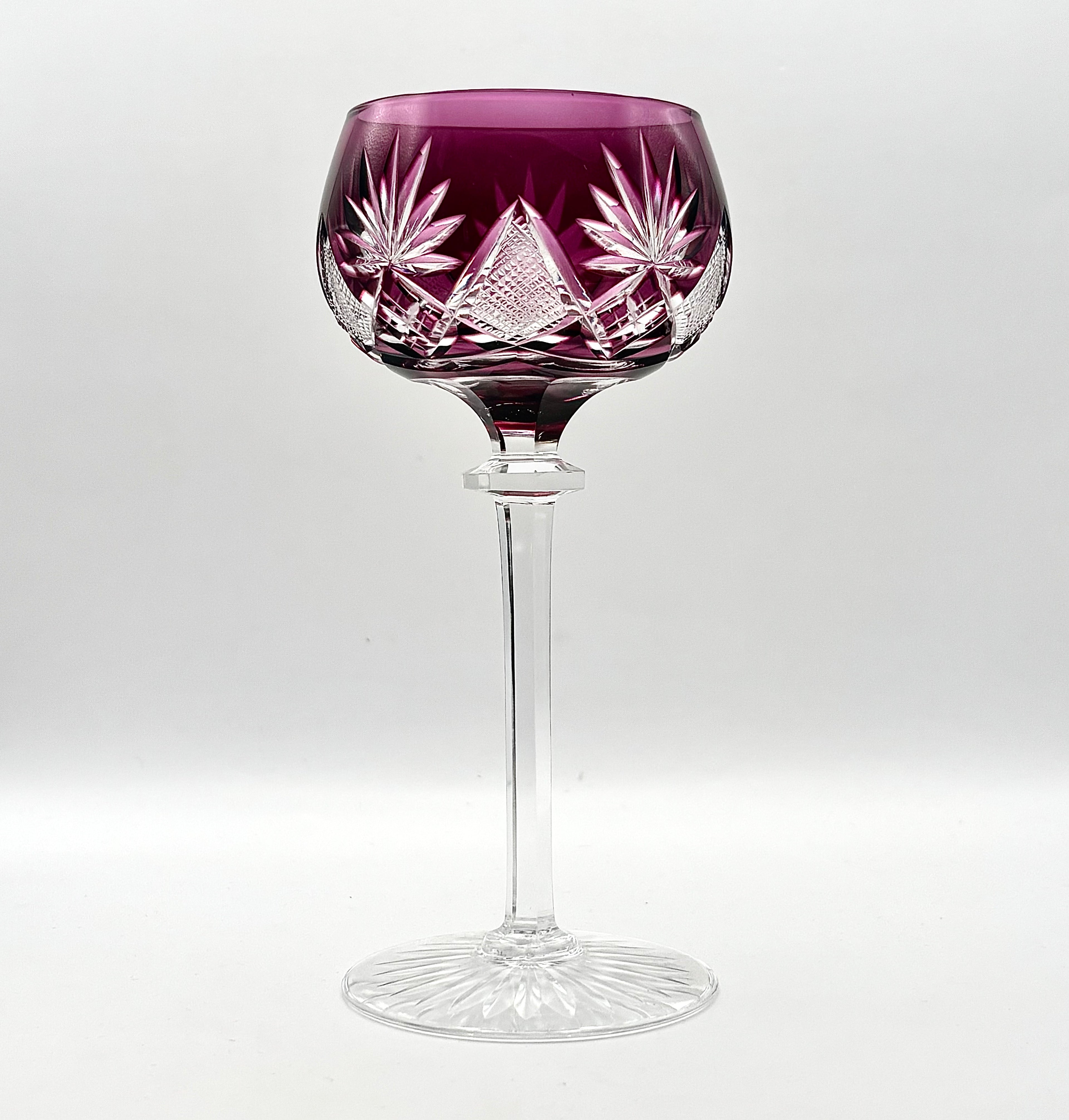 Val Saint Lambert Crystal Wine Glasses – Berncastel Harlequin