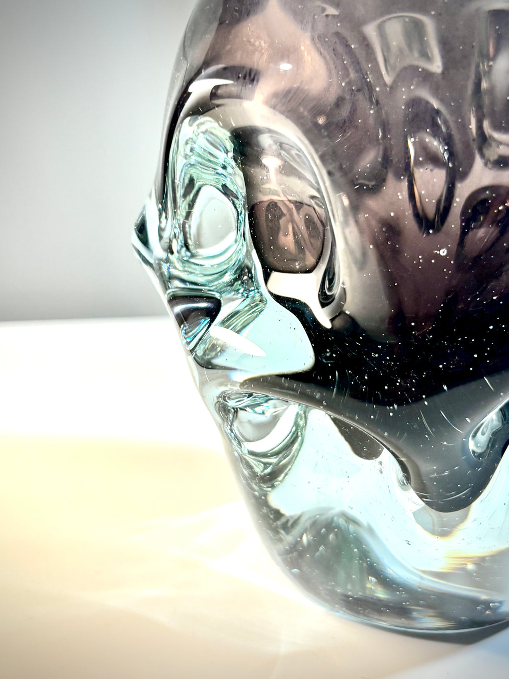 Börne Augustsson for Åseda Glasbruk Art Glass Vase | Swedish Mid-Century Modern