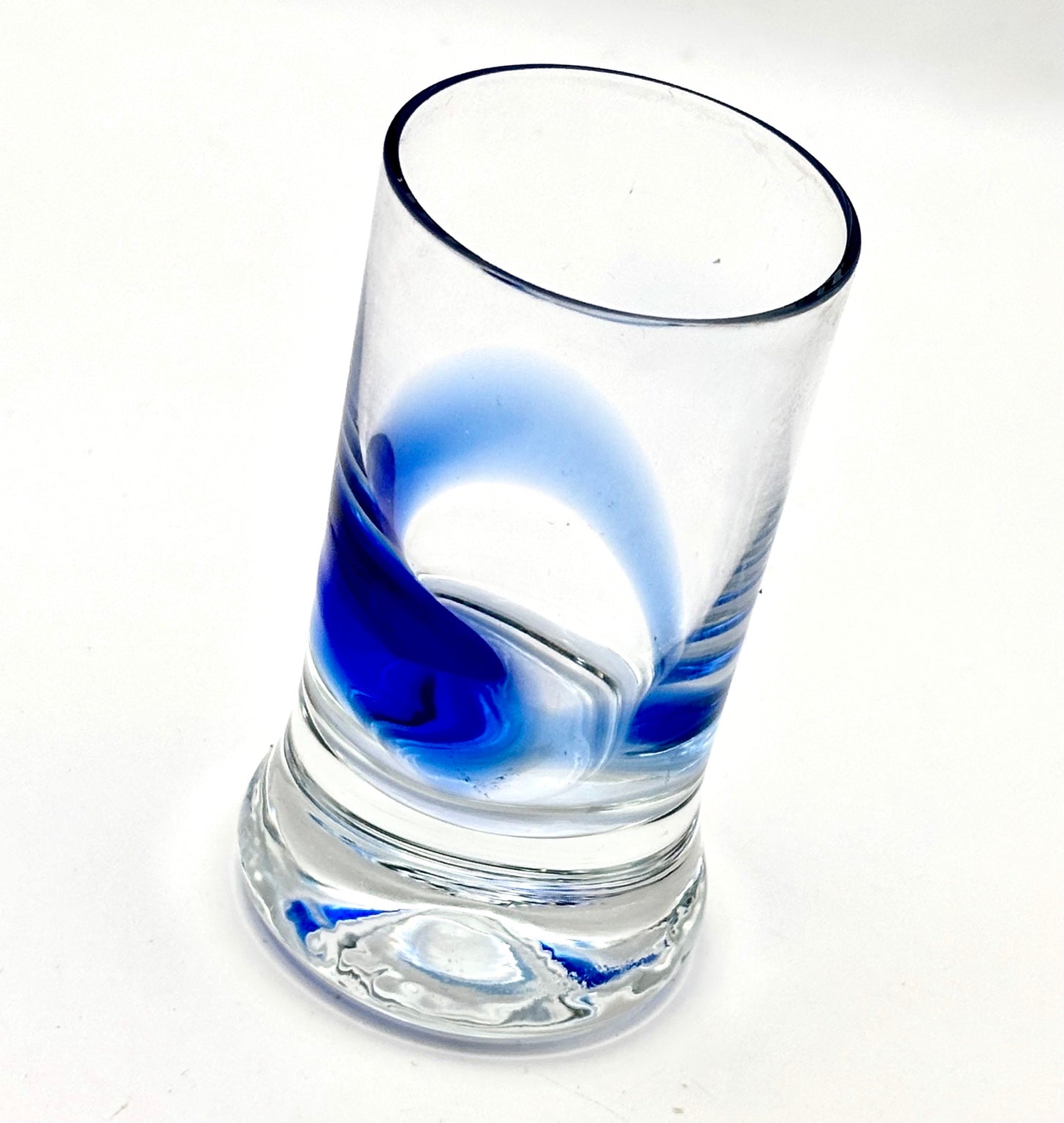 Holmegaard Blue Time Shot Glasses Set of 6 | Christel & Christer Holmgren 1971