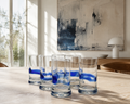 Holmegaard Blue Time Shot Glasses Set of 6 | Christel & Christer Holmgren 1971