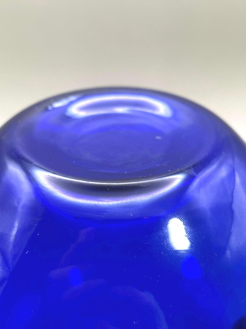 Cobalt Blue Crystal Glass Pitcher, Vintage Holmegaard Design By Per Lütken, Denmark
