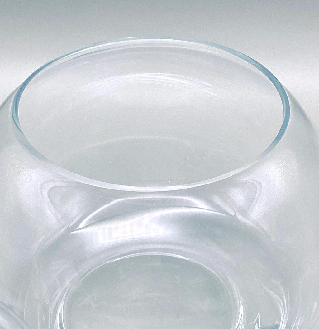 Cristal d’Arques, Exclusive Crystal Bonbonnière with Blue Finial Lid | Luxury French Crystal