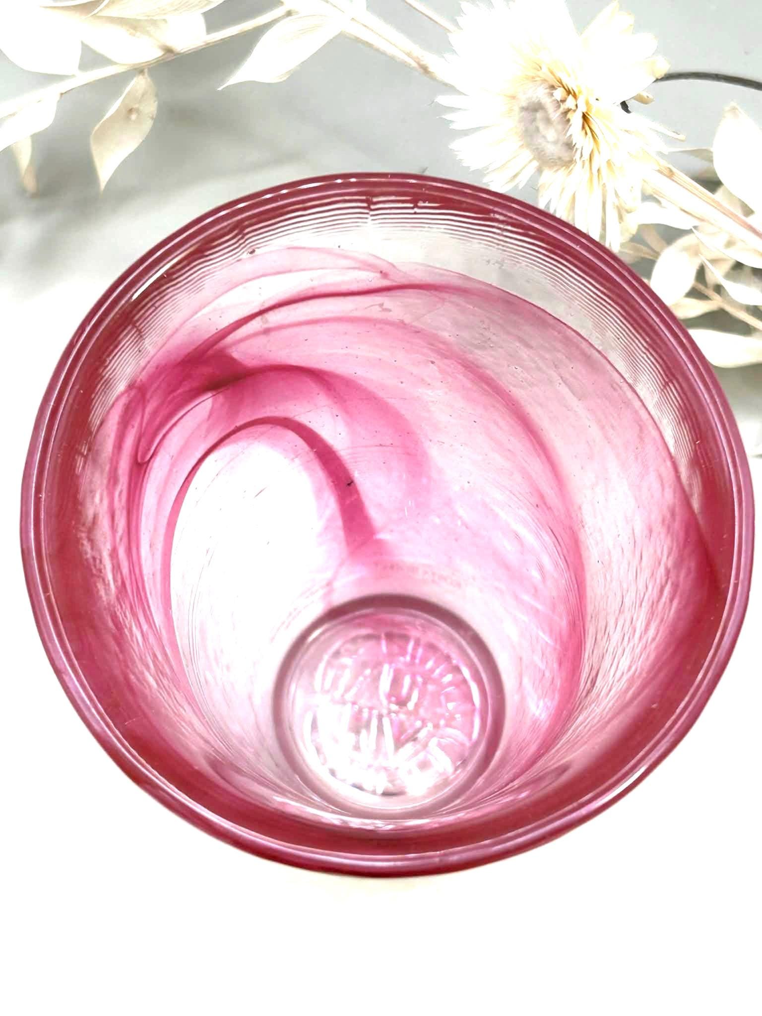 Kosta Boda, Ulrica Hydman-Vallien, Pink Art Glass Bud Vase | Swedish Scandinavian Decor