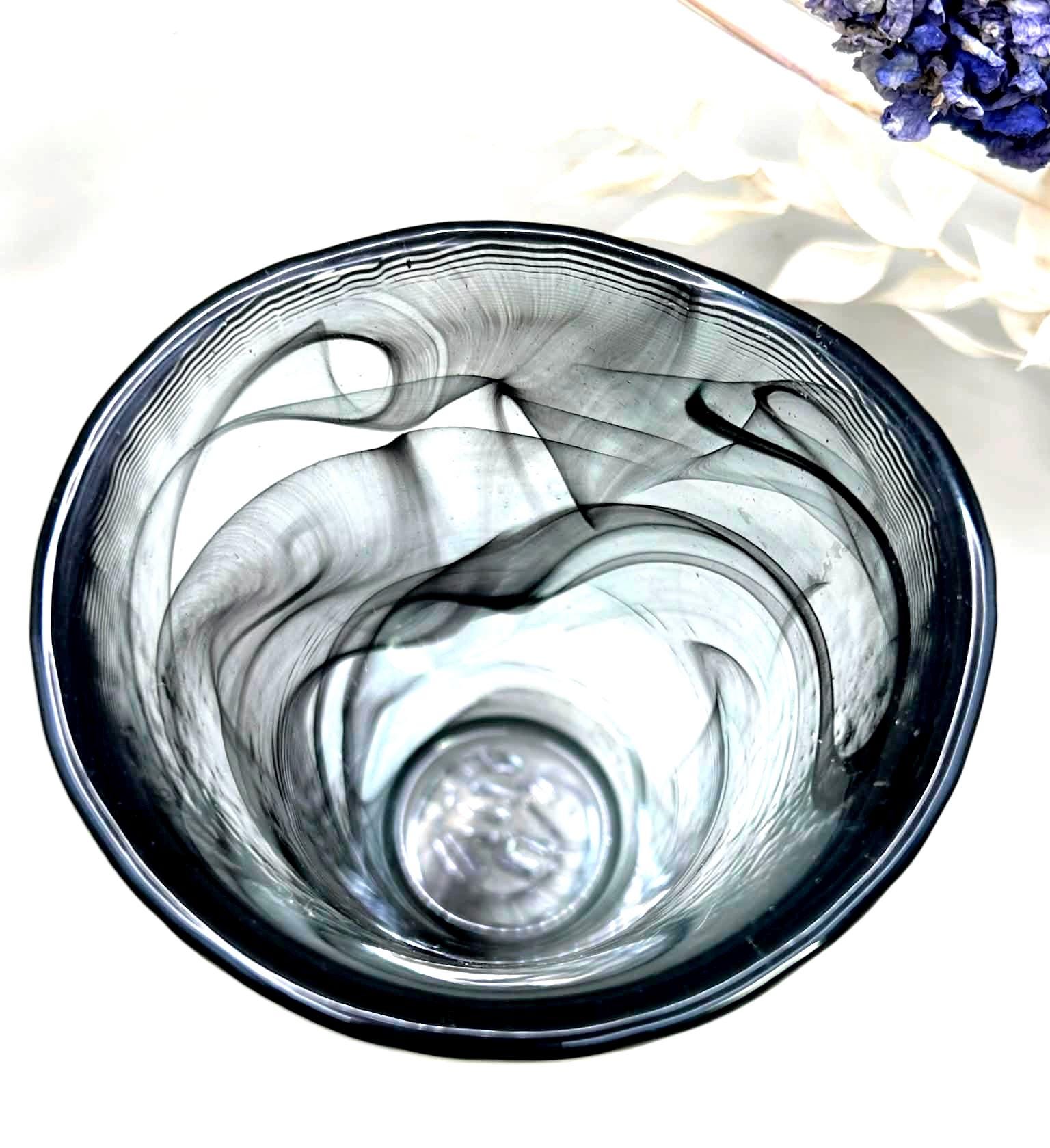 Kosta Boda Smoky Grey Art Glass Vase | Ulrica Hydman Vallien