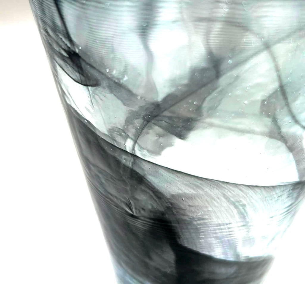 Kosta Boda Smoky Grey Art Glass Vase | Ulrica Hydman Vallien