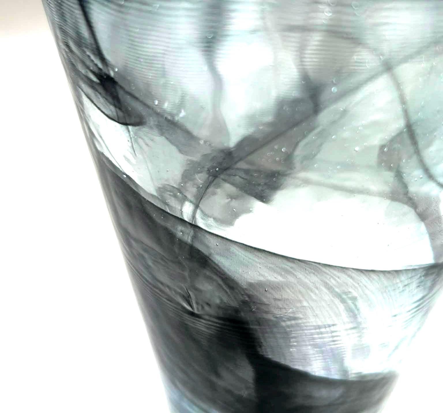 Kosta Boda Smoky Grey Art Glass Vase | Ulrica Hydman Vallien