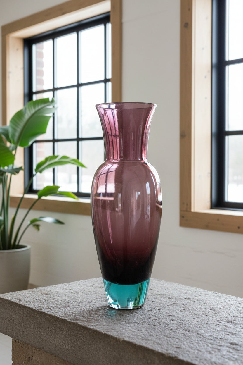 Holmegaard “Harlekin” Vase, Royal Copenhagen, Denmark