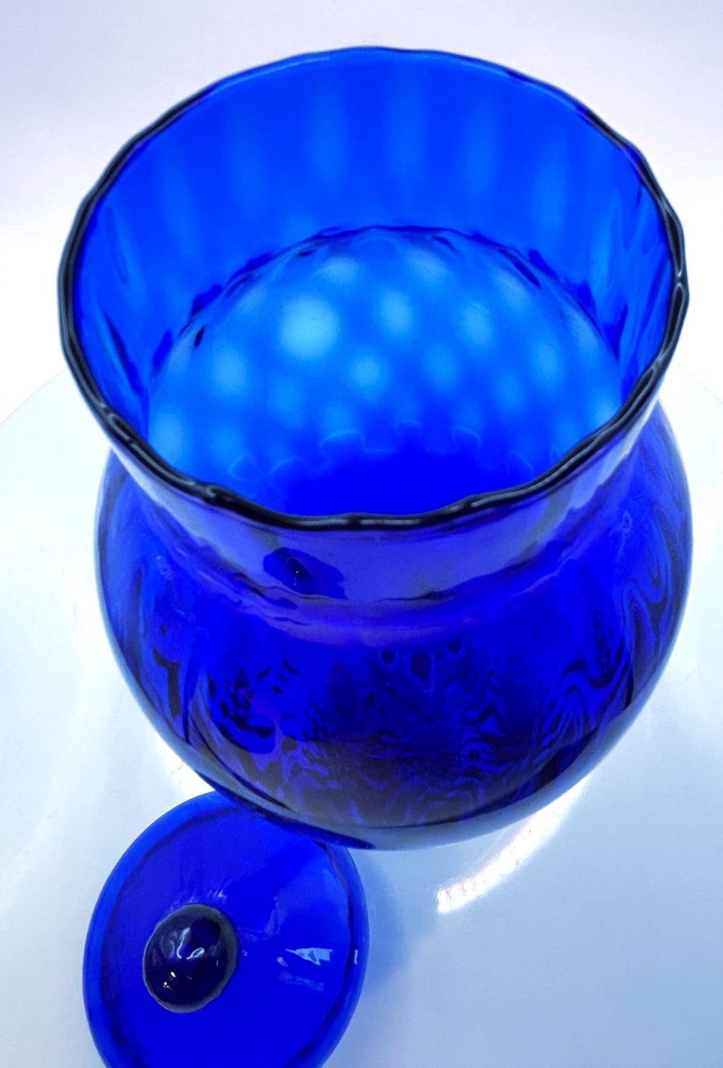 Empoli, Italian Crystal Bowl With Lid | Italy Tuscany, 28 cm