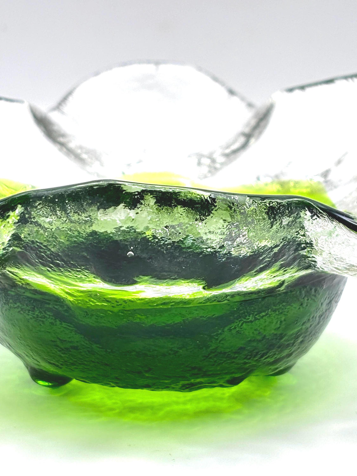 KIVI Art Glass Bowl – Pertti Santalahti Humppila, Finnish Design