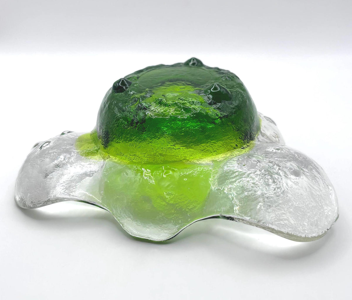 KIVI Art Glass Bowl – Pertti Santalahti Humppila, Finnish Design