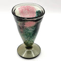 Kosta Boda Art Glass Vase | Kjell Engman | Pink Green Swedish Glass