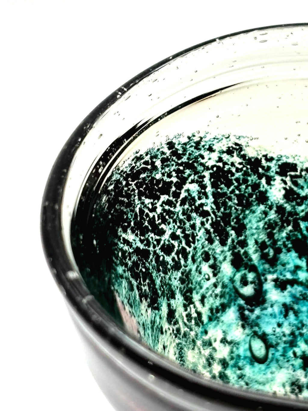 Kosta Boda Art Glass Vase | Kjell Engman | Pink Green Swedish Glass