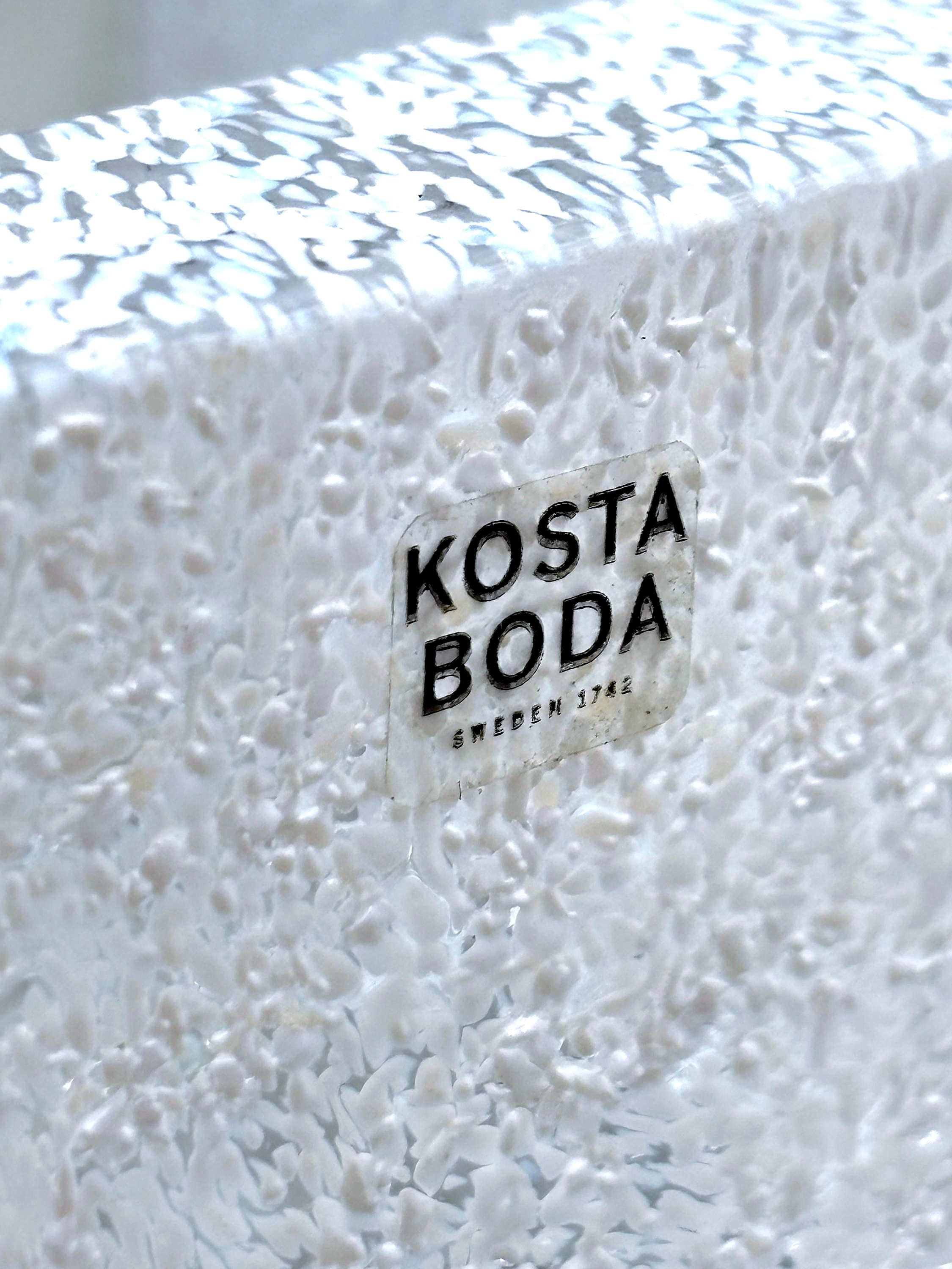 Kosta Boda Brick Crystal Votive, Anna Ehrner | Scandinavian Ice Glass Candle Holder