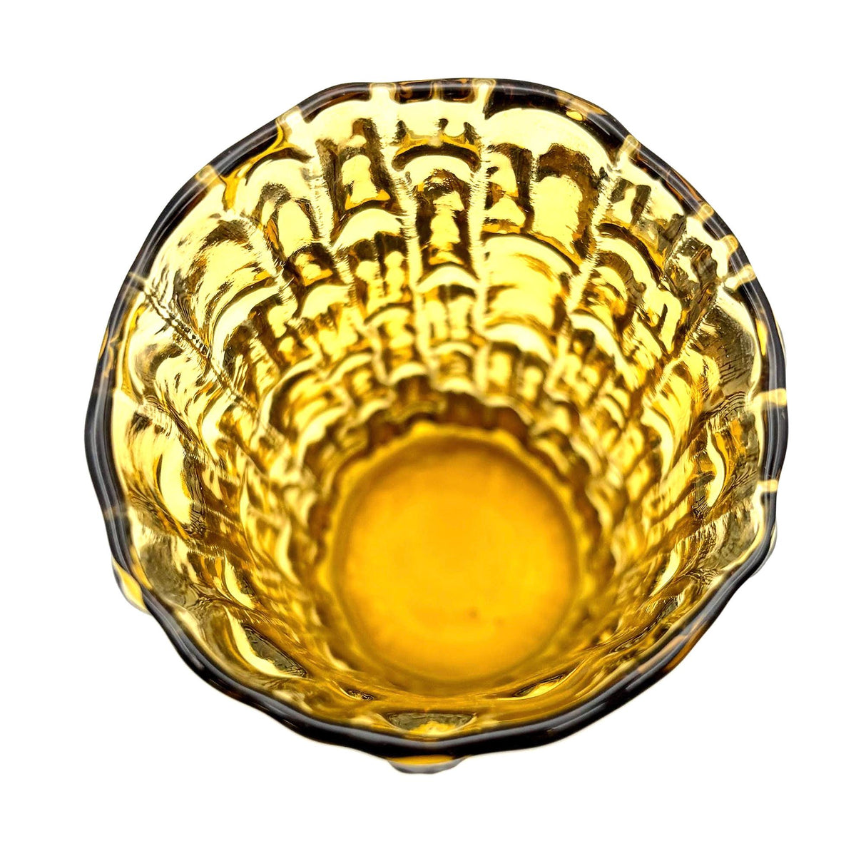 Bo Borgström, Sweden. Amber Textured Art Glass Vase, 14 cm