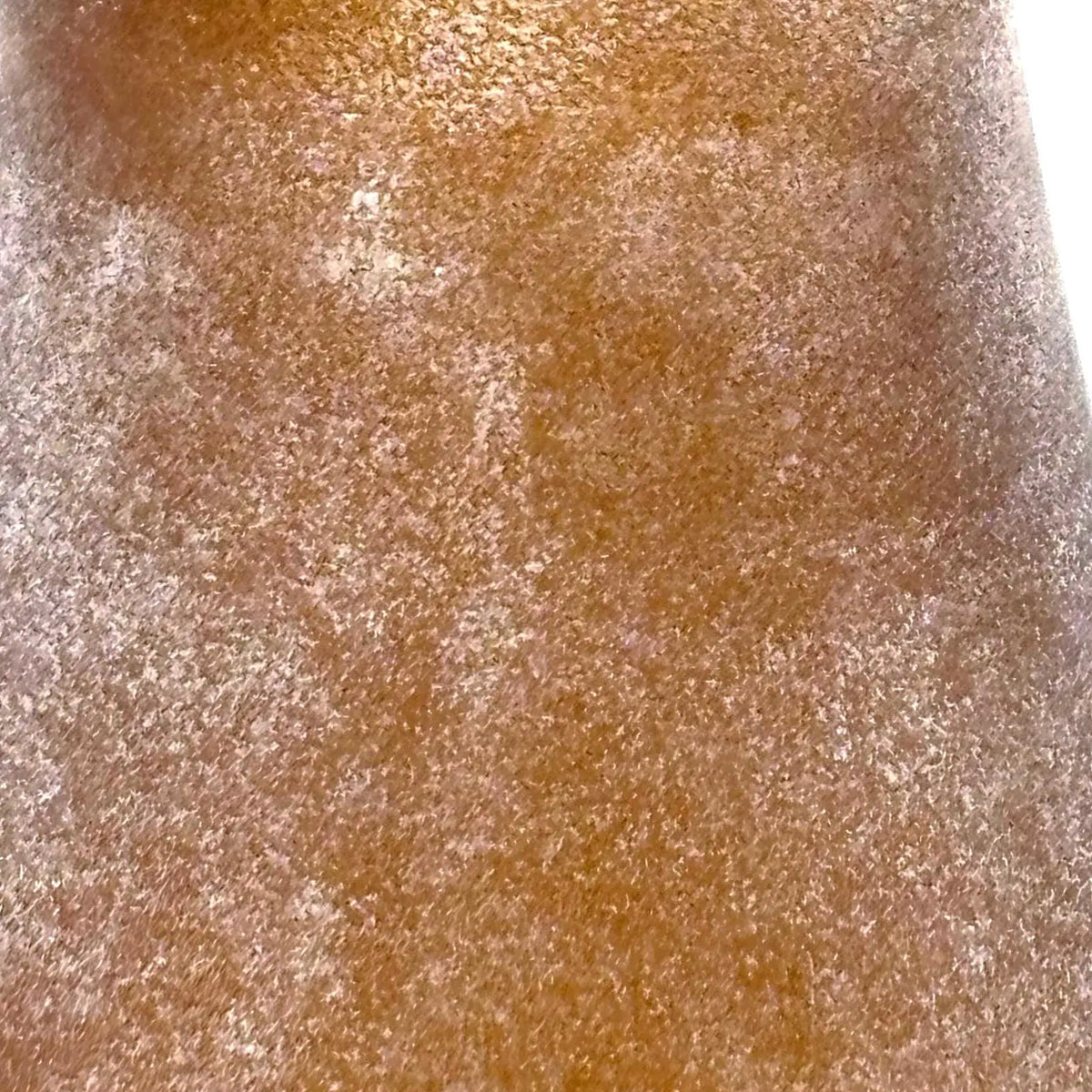 Amber Frosted Art Glass Vase, Scandinavian | Mid-Century Design
