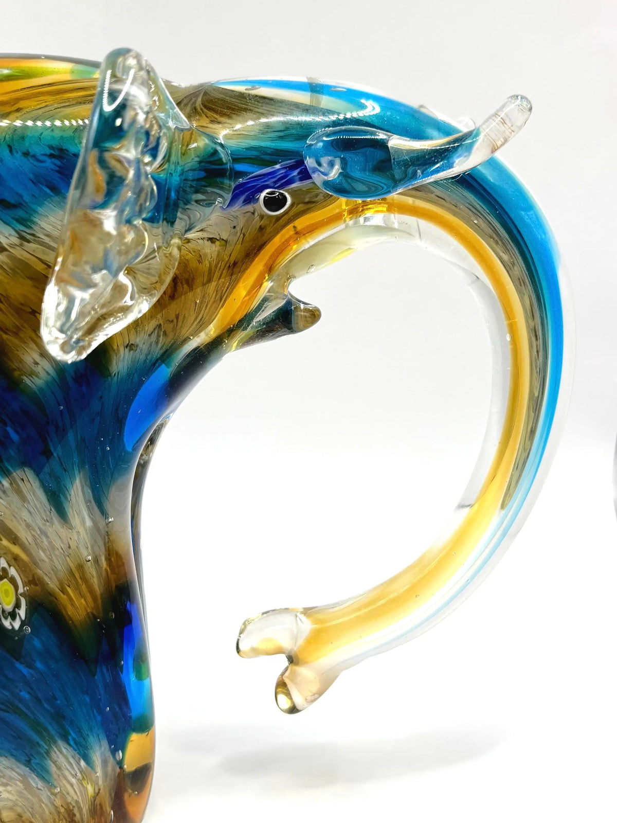 Murano Millefiori Elephant, Italian Art Glass Figurine