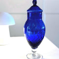 Empoli, Italian Crystal Bowl With Lid | Italy Tuscany, 28 cm