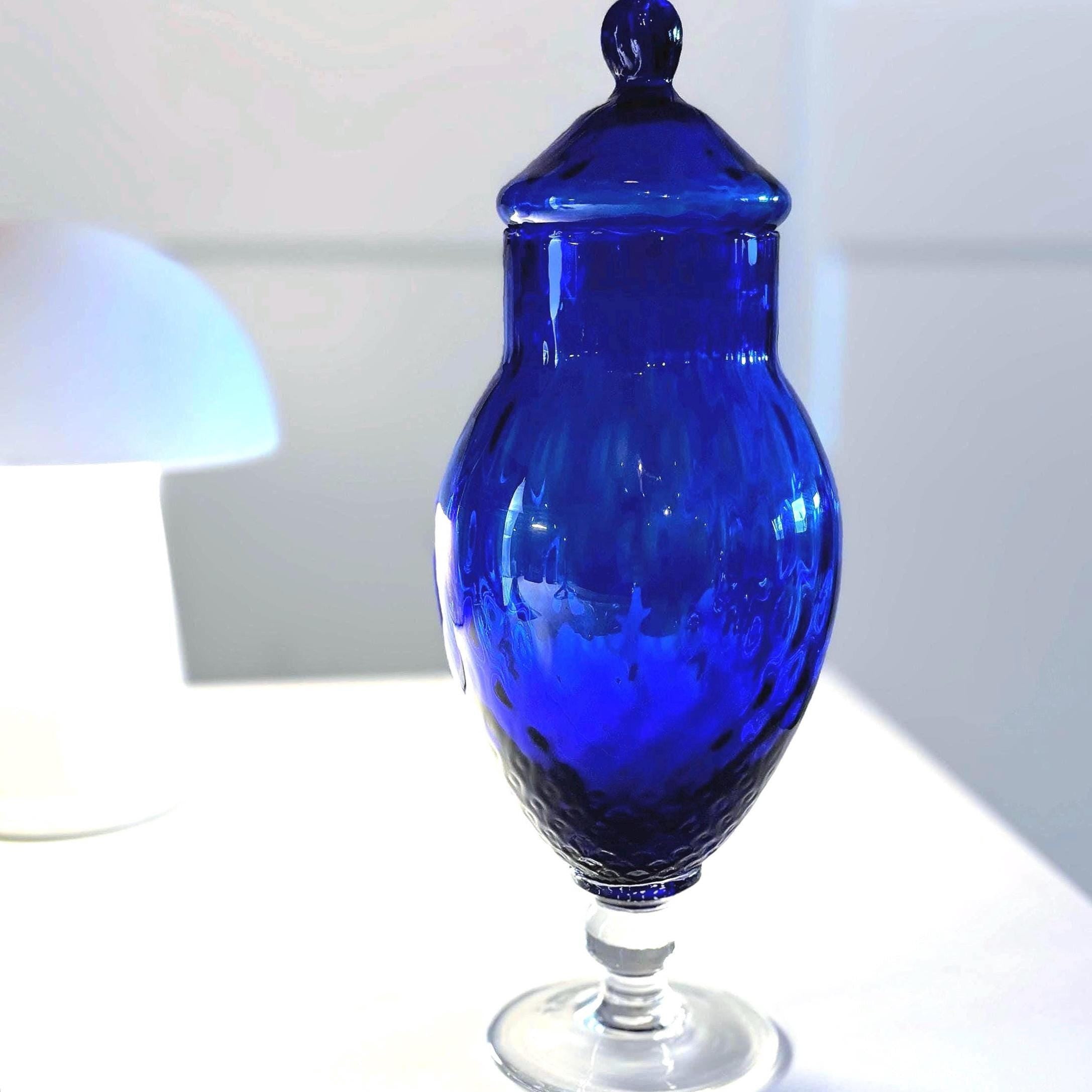 Empoli, Italian Crystal Bowl With Lid | Italy Tuscany, 28 cm