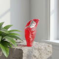 Magnor Frosted Glass Face Sculpture, Norwegian Art Glass