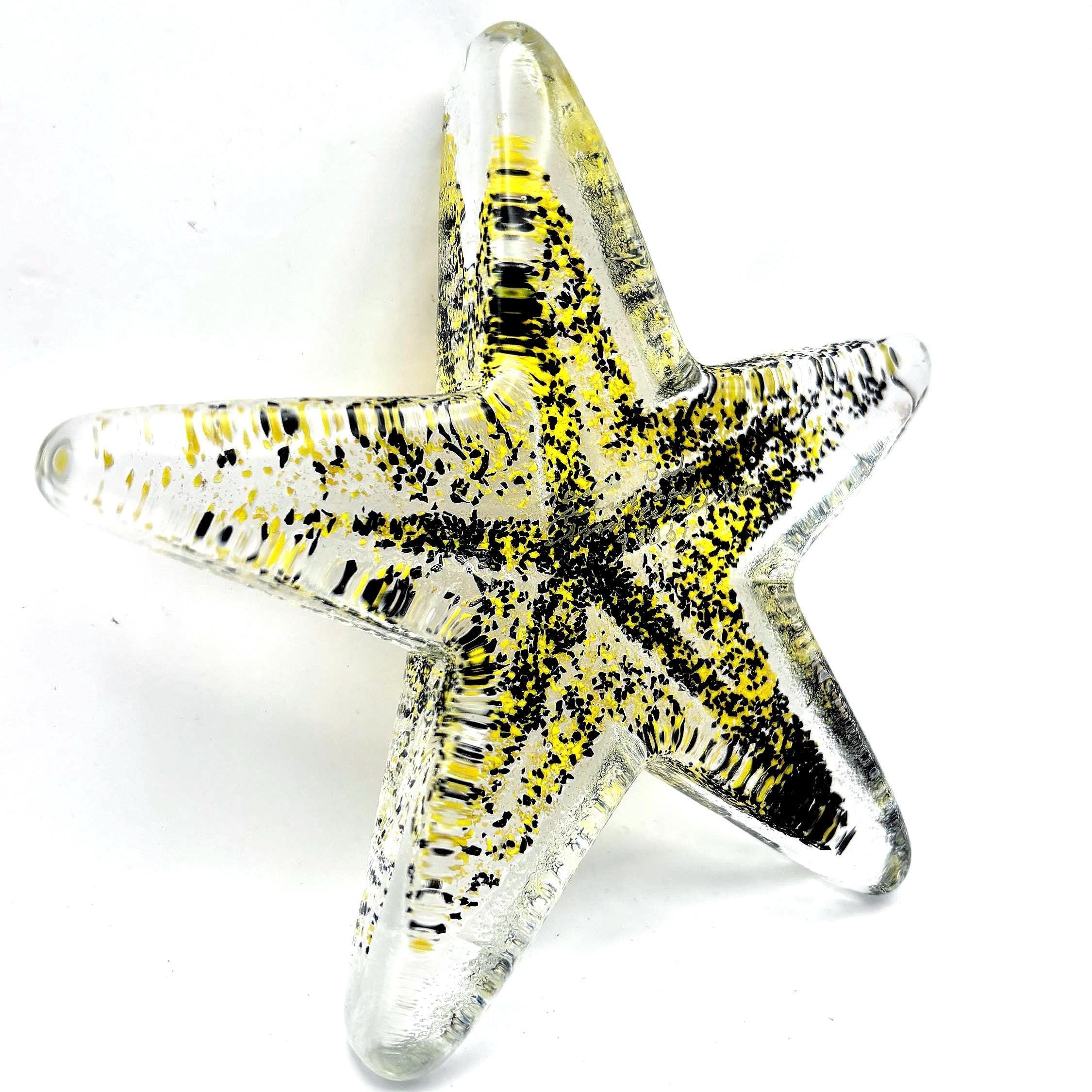 Kosta Boda, Bertil Vallien, Starfish Paperweight Sculpture | Swedish Art Glass Decor