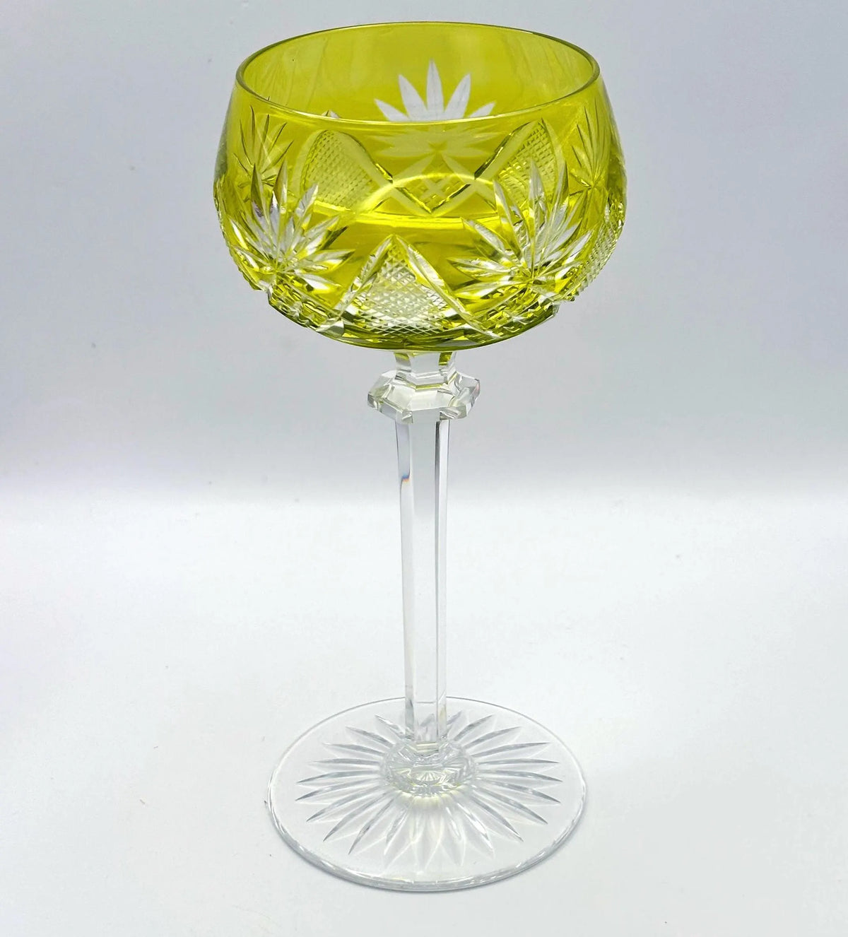 Val Saint Lambert Crystal Wine Glasses – Berncastel Harlequin