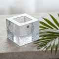 Kosta Boda Brick Crystal Votive, Anna Ehrner | Scandinavian Ice Glass Candle Holder