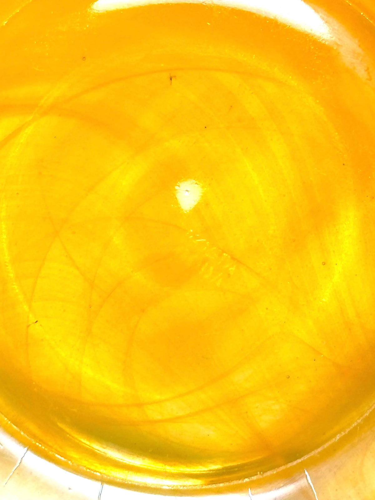 Kosta Boda, Anna Ehrner, Large Orange Contrast Art Glass Bowl | Scandinavian Luxurious Centerpiece