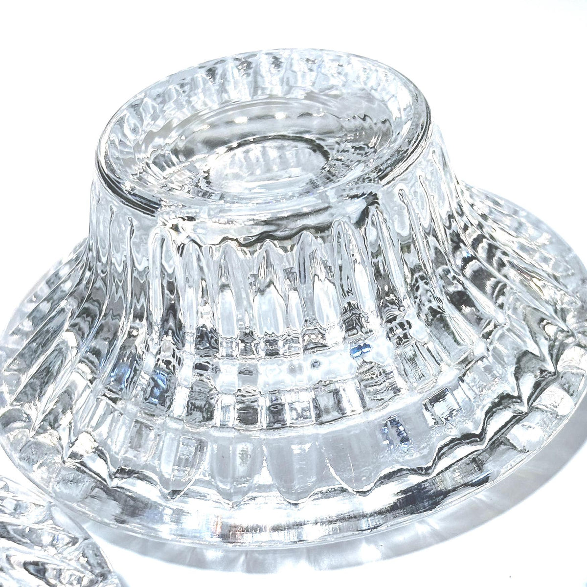 Forever Crystal Candle Holders, Set of 2, Elegant Glass Votive Holders