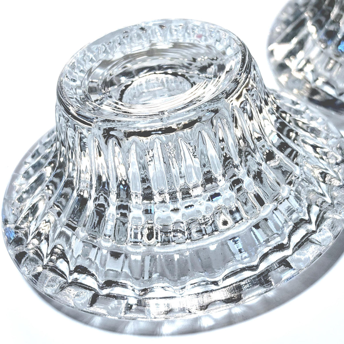 Forever Crystal Candle Holders, Set of 2, Elegant Glass Votive Holders