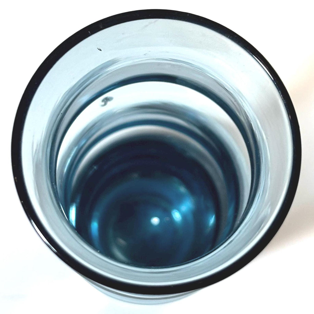 Åseda Glasbruk Bambu Vase – Bo Borgström Blue Art Glass, Mid Century Scandinavian