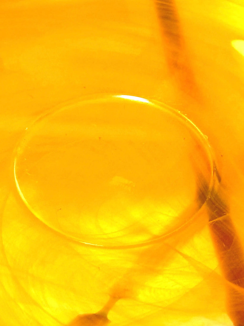 Kosta Boda, Anna Ehrner, Large Orange Contrast Art Glass Bowl | Scandinavian Luxurious Centerpiece