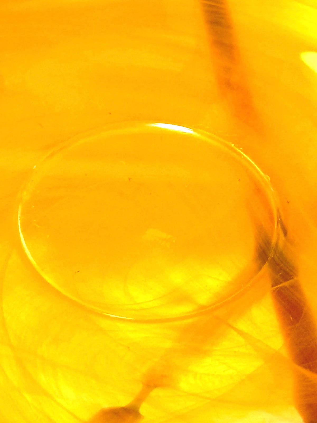 Kosta Boda, Anna Ehrner, Large Orange Contrast Art Glass Bowl | Scandinavian Luxurious Centerpiece