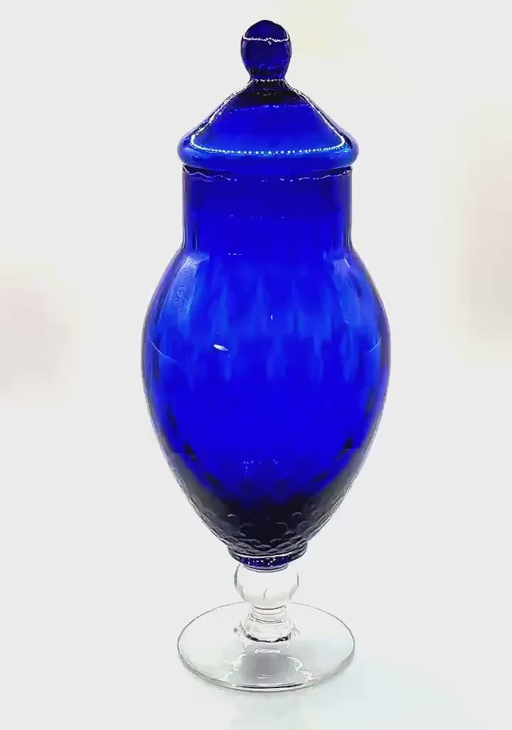 Empoli, Italy, Crystal Bowl With Lid | Italy Tuscany, 28 cm